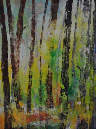 Waschbild Nr. 12 (2013) - 65x50 cm - Acryl auf Papier